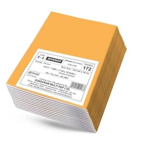 Sundaram Small Notebook | Hard Bound | 172 Pages | 15.5 x 19 cm | Single Line | Pack of 12