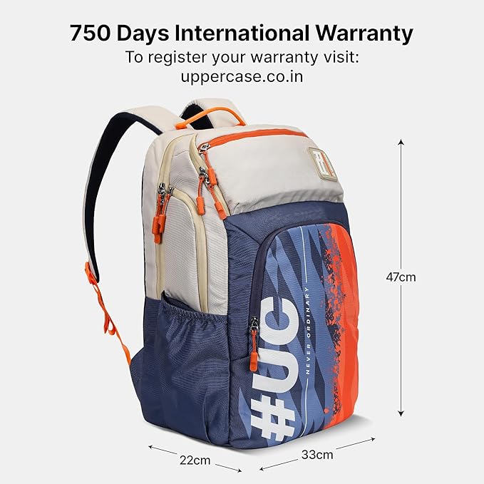 uppercase 33L Campus 04 | School Bag | Well- Padded Backpack - Image 3