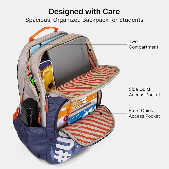 uppercase 33L Campus 04 | School Bag | Well- Padded Backpack - Image 6