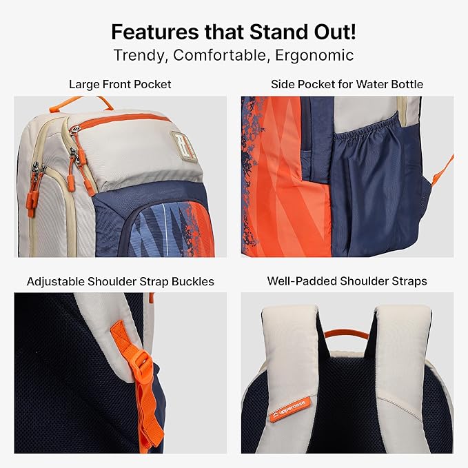 uppercase 33L Campus 04 | School Bag | Well- Padded Backpack - Image 5